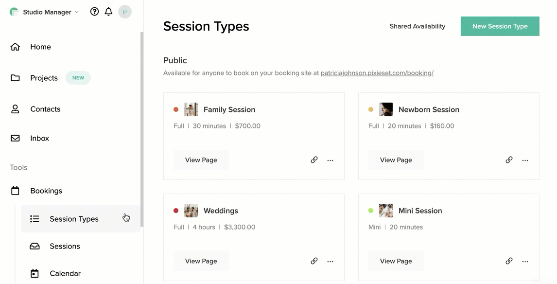 Can my session types share the same availability schedule 1.2.gif