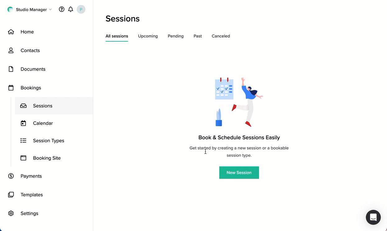 Manually Booking a Session 1.gif