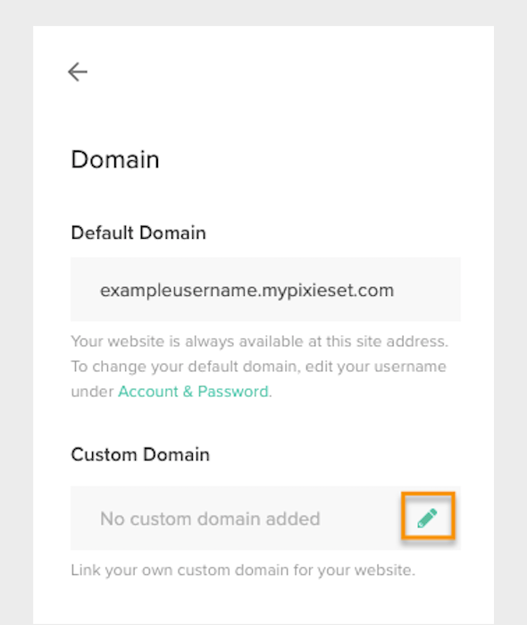 All you need to know about Domains – Pixieset - Help Center