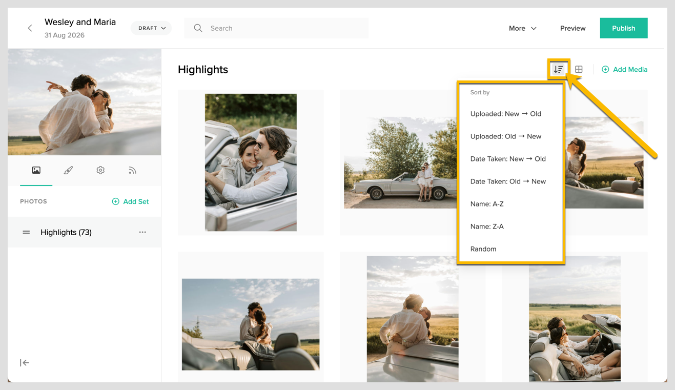 Sorting photos in a collection 2.png