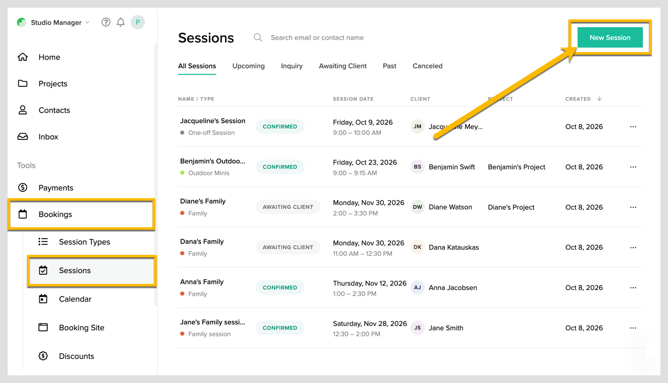 Booking a session manually for a client1.png