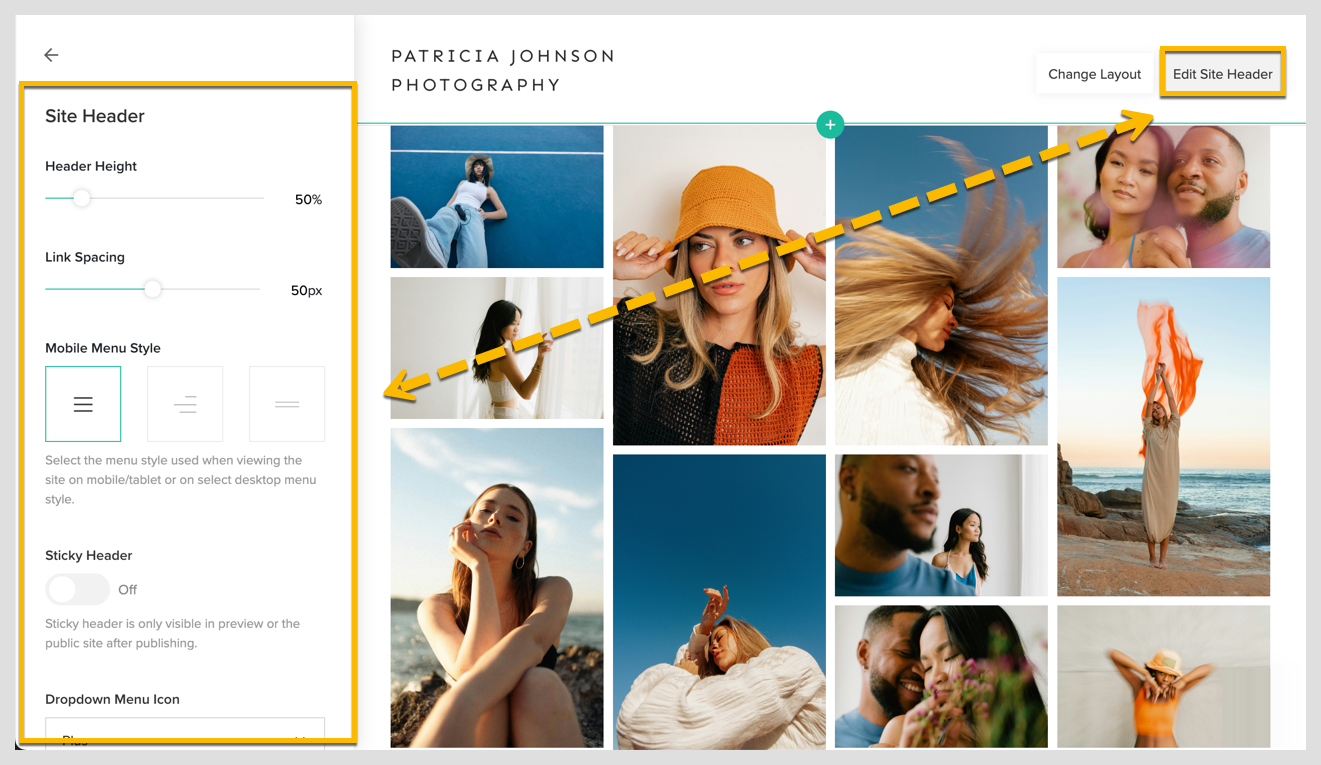 Customizing your website menu and header3.png